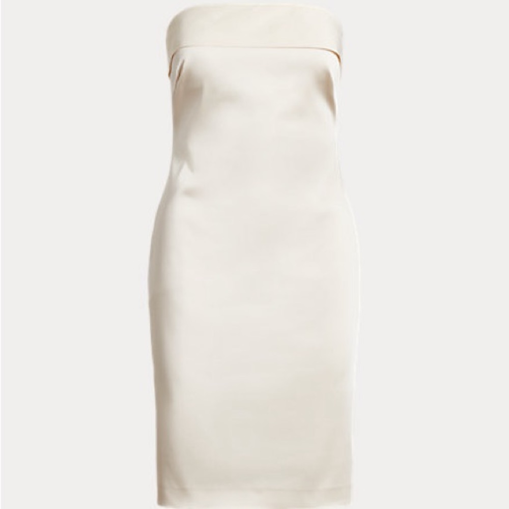 **NWT** Ralph Lauren Bow Back Satin Dress - Picture 3 of 7